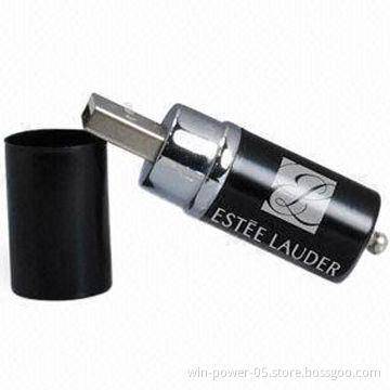 Lipstick USB Flash Drive for Promotions, Samsung and Hynix Original Memory Chips, 1/64GB Capacity